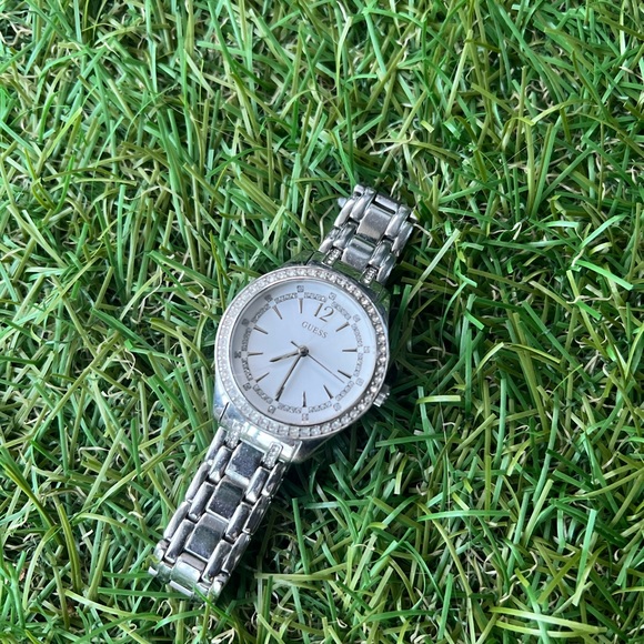 GUESS Women's Stainless Steel Crystal Watch - Picture 2 of 2